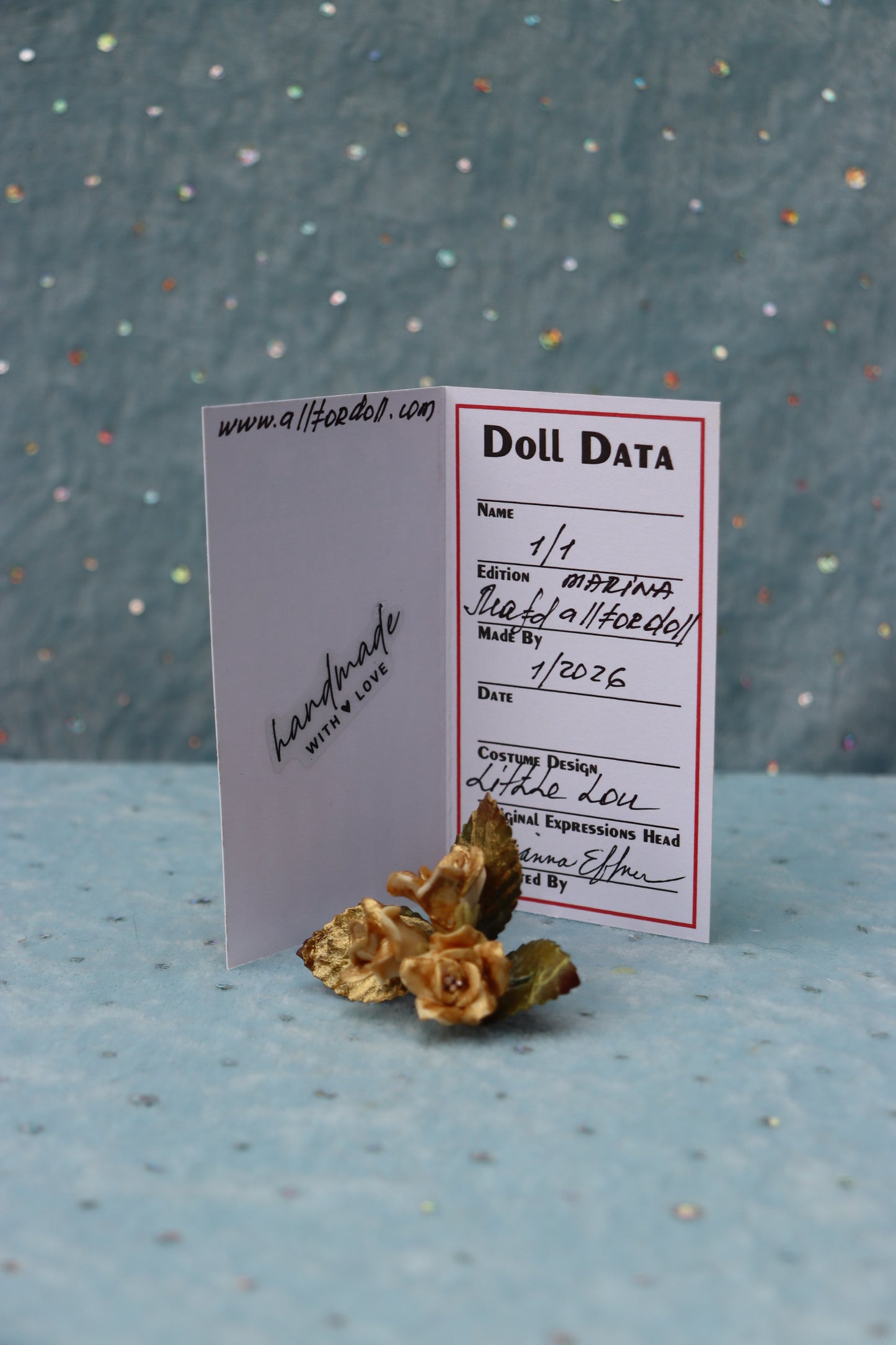 Little Lou - OOAK - 11" Porcelain Doll - from Dianna Effner Expressions mold - MAFD