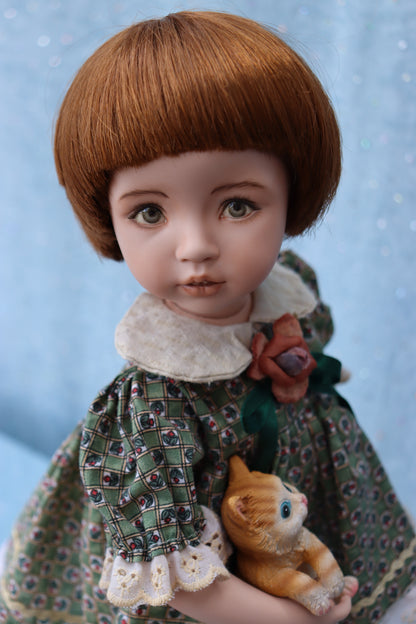 Brooke - OOAK - 14" Porcelain Doll - from Dianna Effner Expressions mold - MAFD