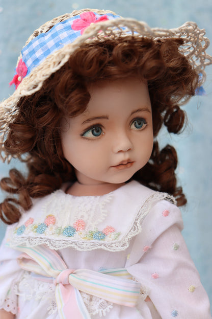Portrait #10 - OOAK - 14" Porcelain Doll - from Dianna Effner Expressions mold - MAFD