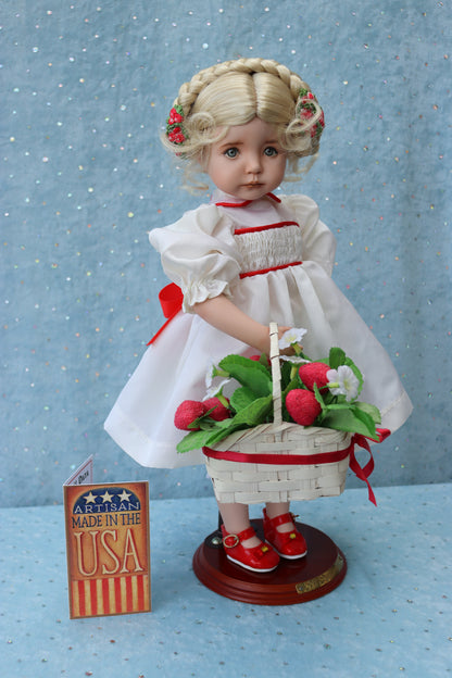 Kayla - OOAK - 14" Porcelain Doll - from Dianna Effner Expressions mold - MAFD