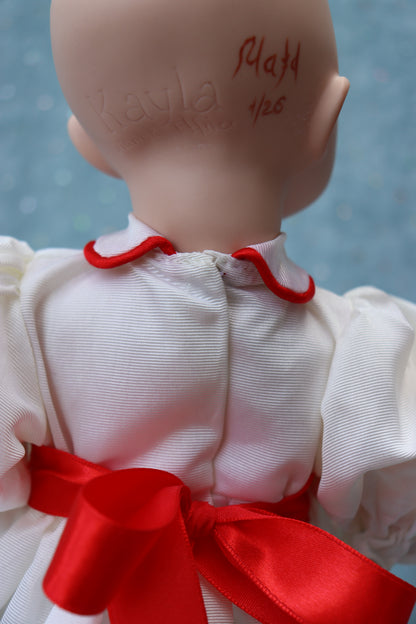 Kayla - OOAK - 14" Porcelain Doll - from Dianna Effner Expressions mold - MAFD