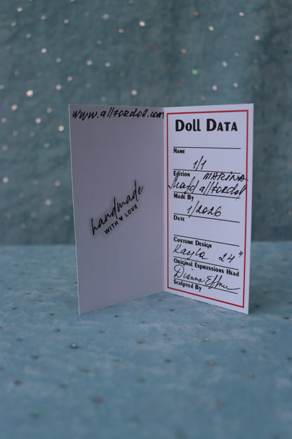 Kayla - OOAK - 24" Porcelain Doll - from Dianna Effner Expressions mold - MAFD