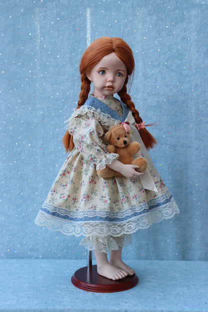 Jennifer - OOAK - 19" - Porcelain Doll - from Dianna Effner mold - MAFD