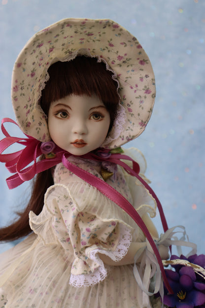 Madeline - OOAK - 12" Porcelain Doll - from Dianna Effner mold - MAFD