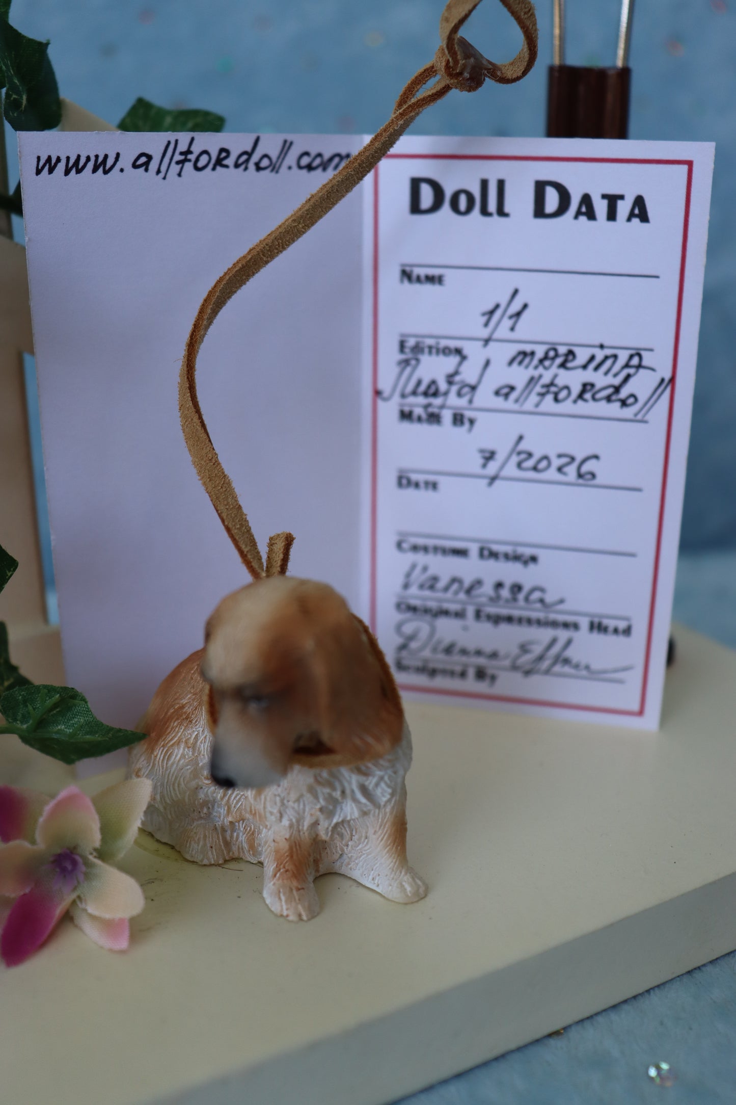 Vanessa - OOAK - 11" Porcelain Doll - from Dianna Effner mold - MAFD