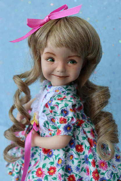 Linzee - OOAK - 11" Porcelain Doll - from Dianna Effner mold - MAFD