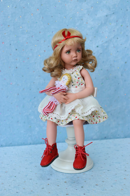 Molly - OOAK - 11" Porcelain Doll - from Dianna Effner mold - MAFD