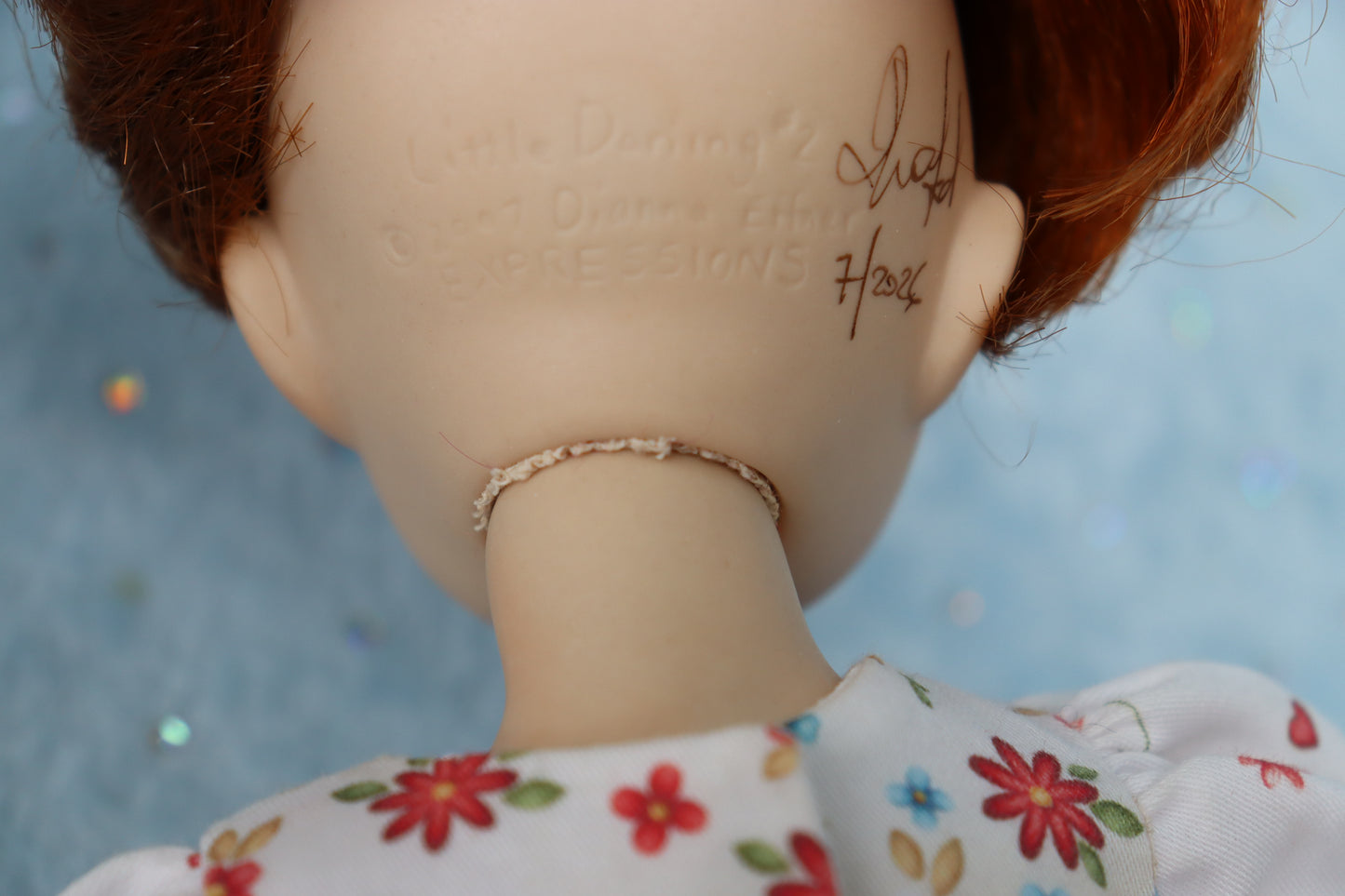 Little Darling 2 - Dianna Effner mold - 11" Porcelain Doll - OOAK