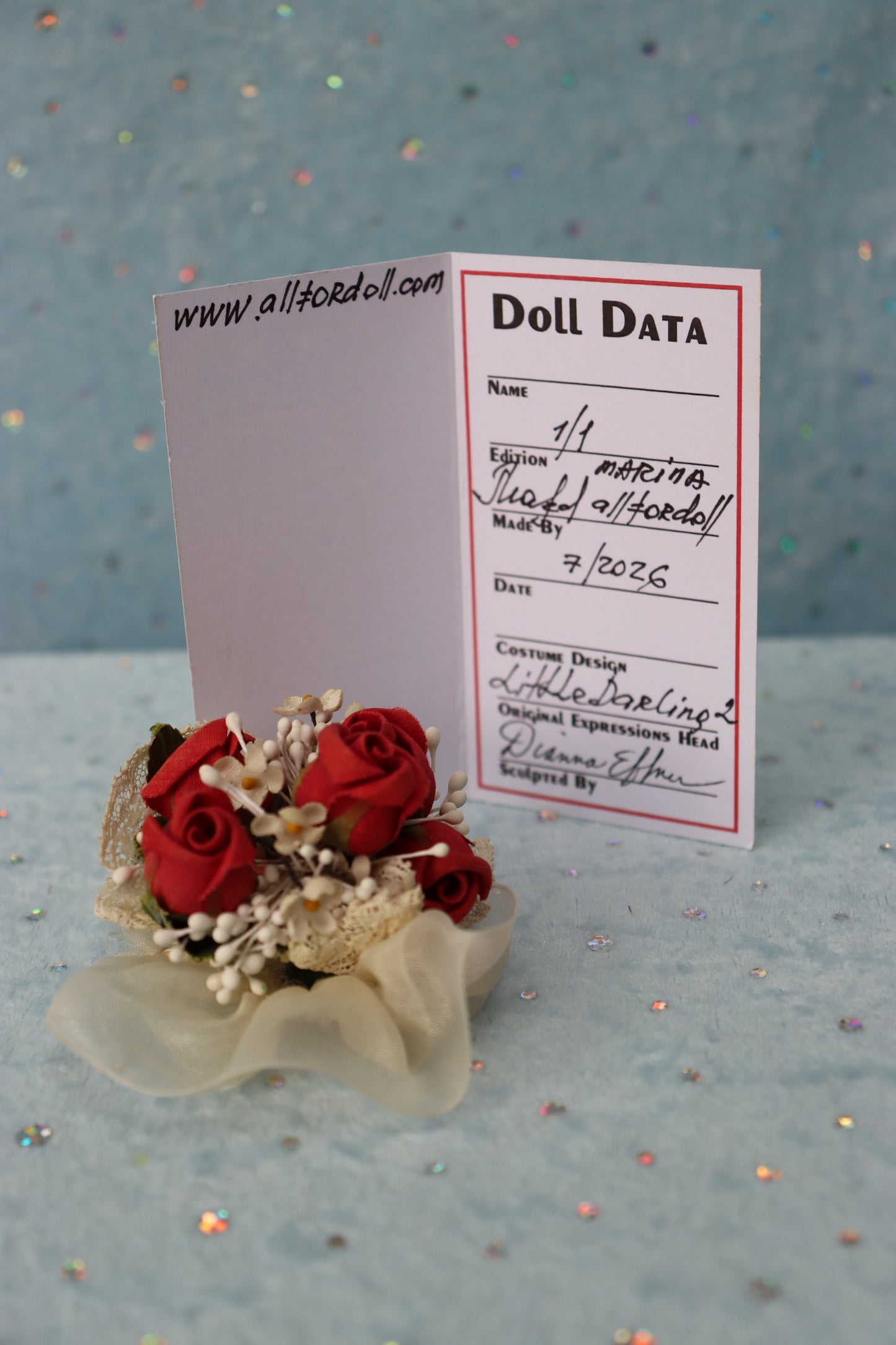 Little Darling 2 - Dianna Effner mold - 11" Porcelain Doll - OOAK