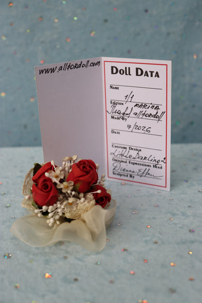 Little Darling 2 - Dianna Effner mold - 11" Porcelain Doll - OOAK