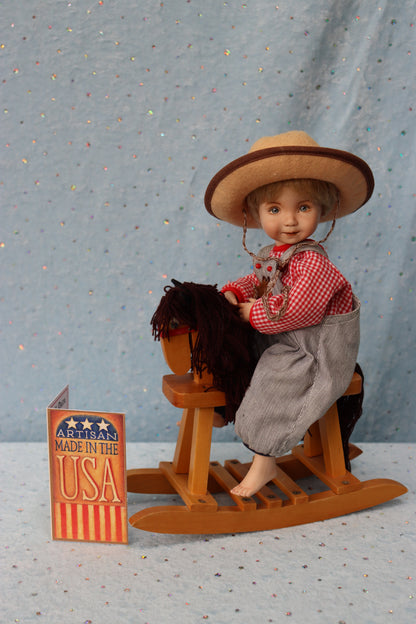 Little Lou 2 - Dianna Effner mold - 11" Porcelain Doll - OOAK