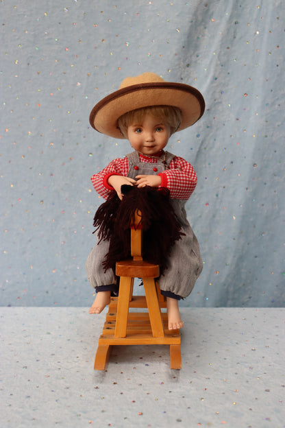 Little Lou 2 - Dianna Effner mold - 11" Porcelain Doll - OOAK