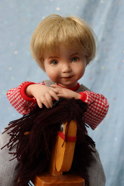 Little Lou 2 - Dianna Effner mold - 11" Porcelain Doll - OOAK
