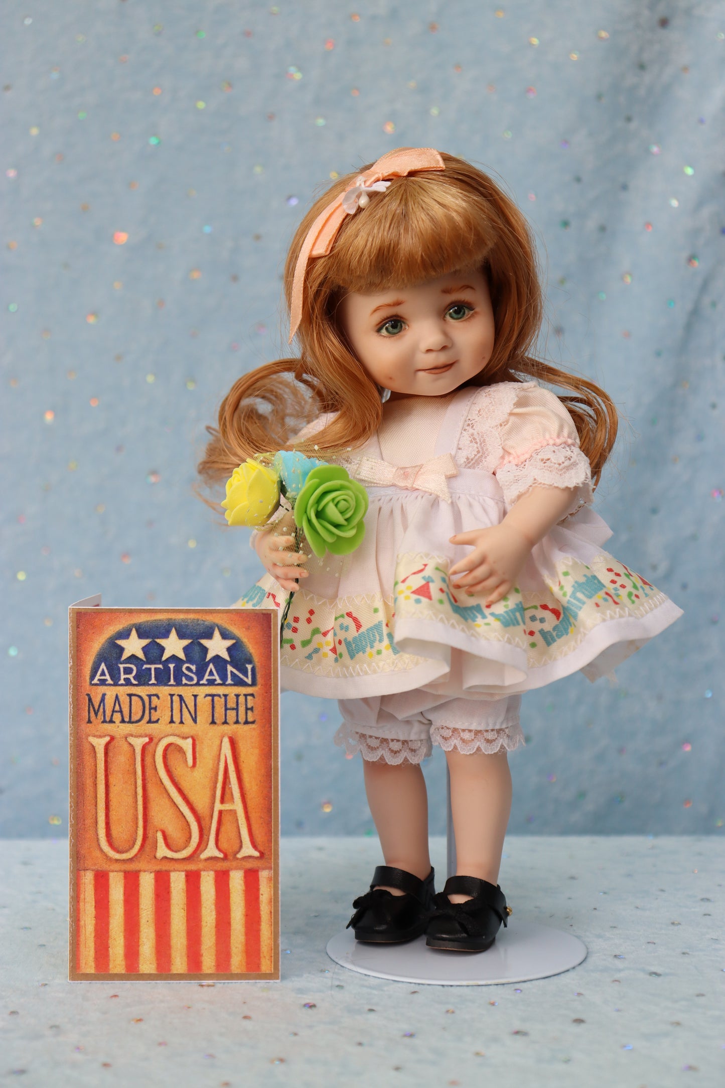 Angel Eyes - Dianna Effner mold - OOAK - 8.5" Porcelain Doll - MAFD