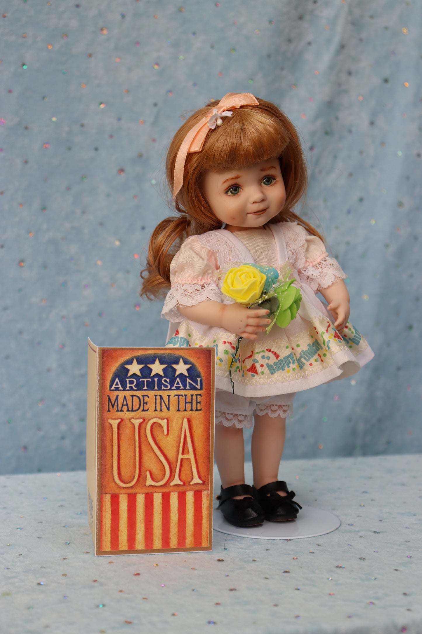 Angel Eyes - Dianna Effner mold - OOAK - 8.5" Porcelain Doll - MAFD