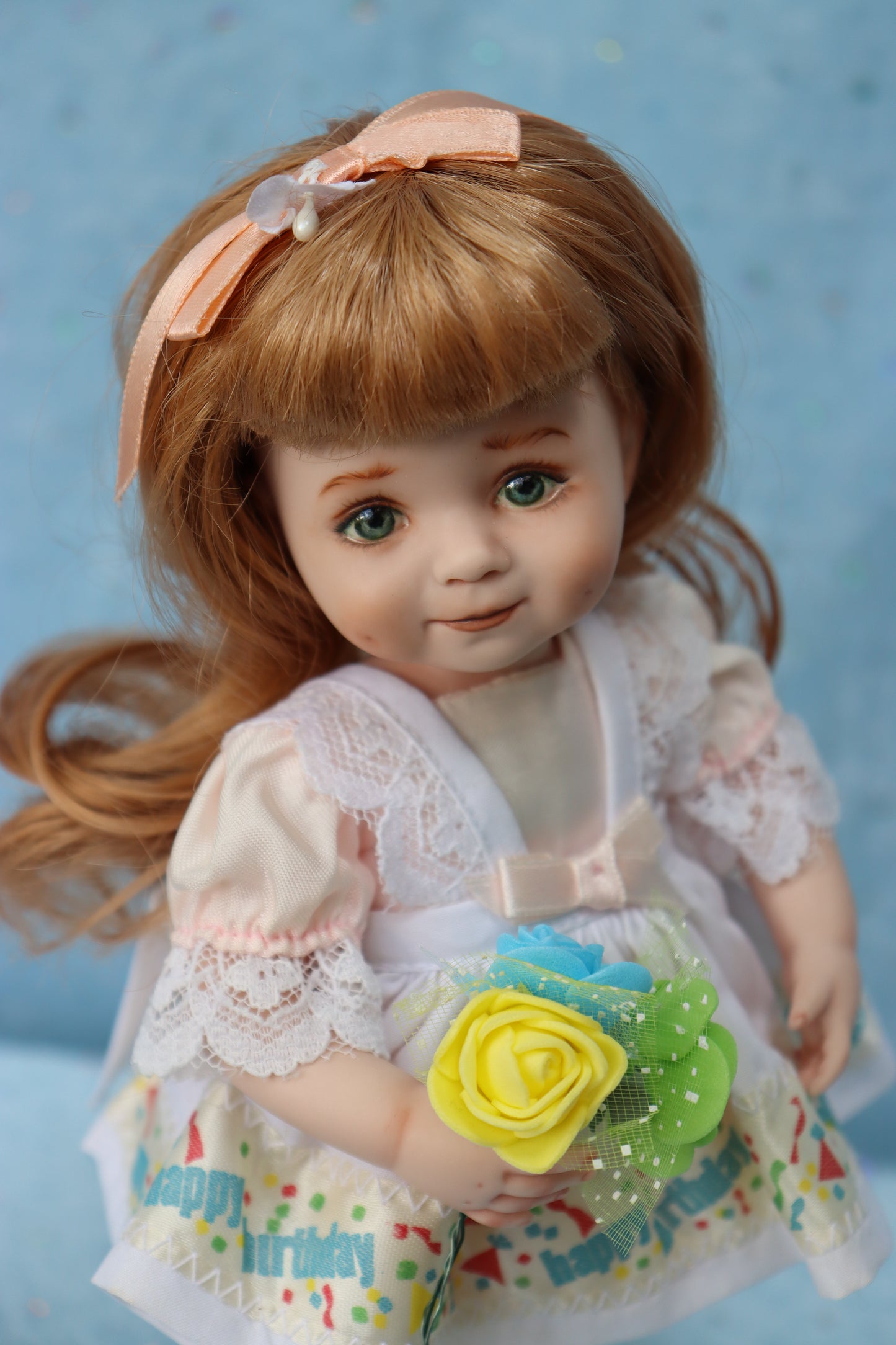 Angel Eyes - Dianna Effner mold - OOAK - 8.5" Porcelain Doll - MAFD