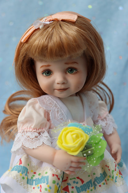 Angel Eyes - Dianna Effner mold - OOAK - 8.5" Porcelain Doll - MAFD