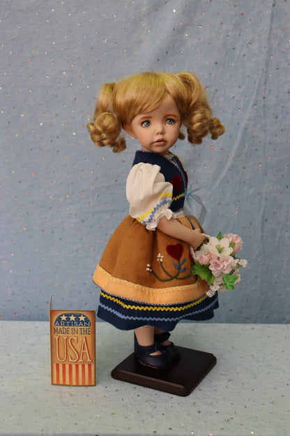 Jennifer - Dianna Effner mold - OOAK - 15" Porcelain Doll - MAFD