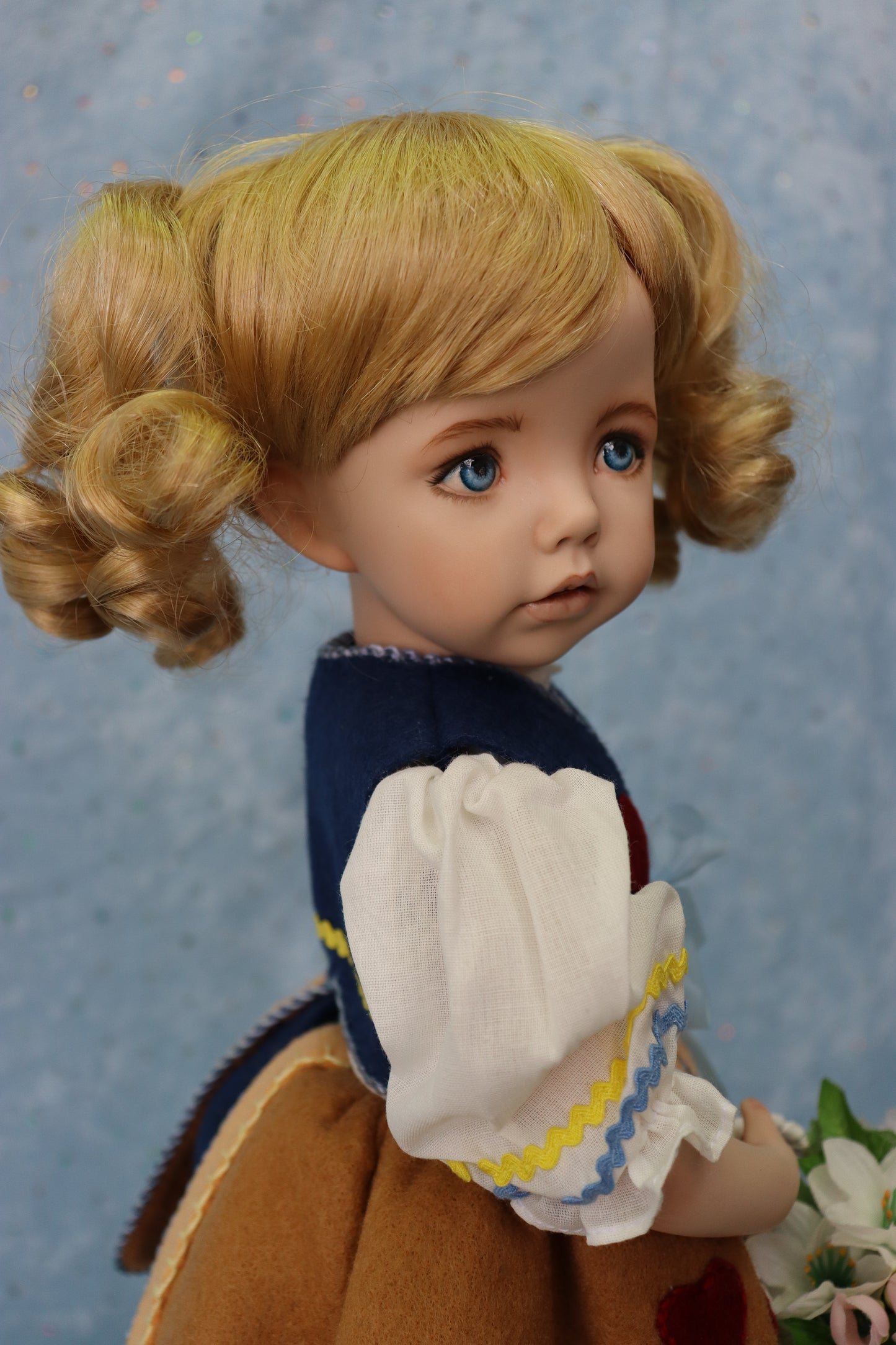 Jennifer - Dianna Effner mold - OOAK - 15" Porcelain Doll - MAFD