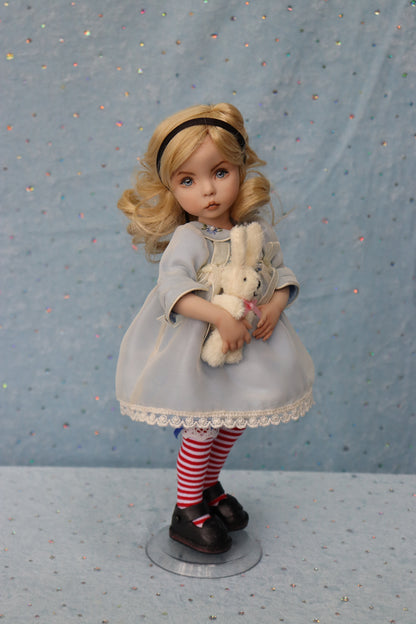Bridget - Dianna Effner mold- 11" Porcelain Doll - Alice in Wonderland