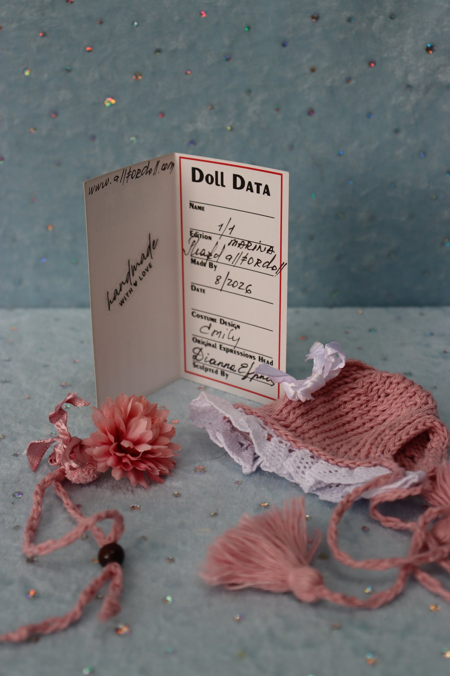 Emily - Dianna Effner mold - 11" Porcelain Doll - OOAK - MAFD