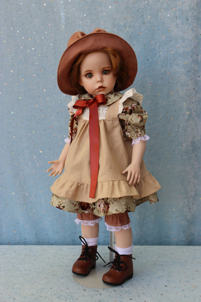 Hilary - Dianna Effner mold - 18" Porcelain Doll - OOAK - MAFD