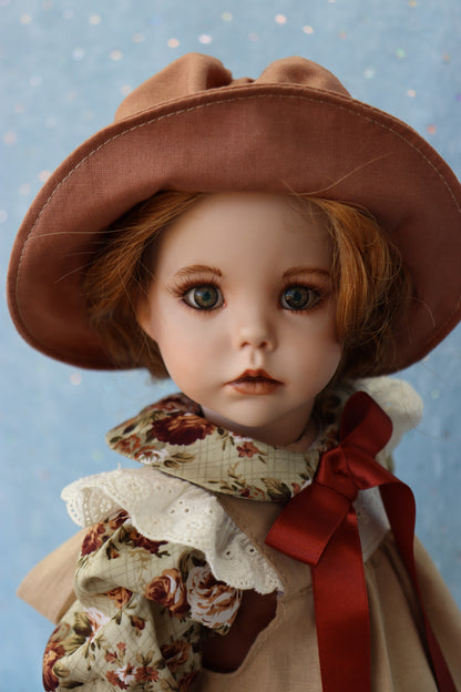 Hilary - Dianna Effner mold - 18" Porcelain Doll - OOAK - MAFD