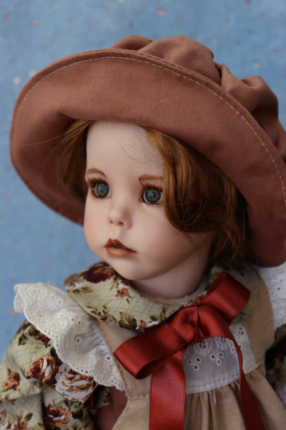 Hilary - Dianna Effner mold - 18" Porcelain Doll - OOAK - MAFD