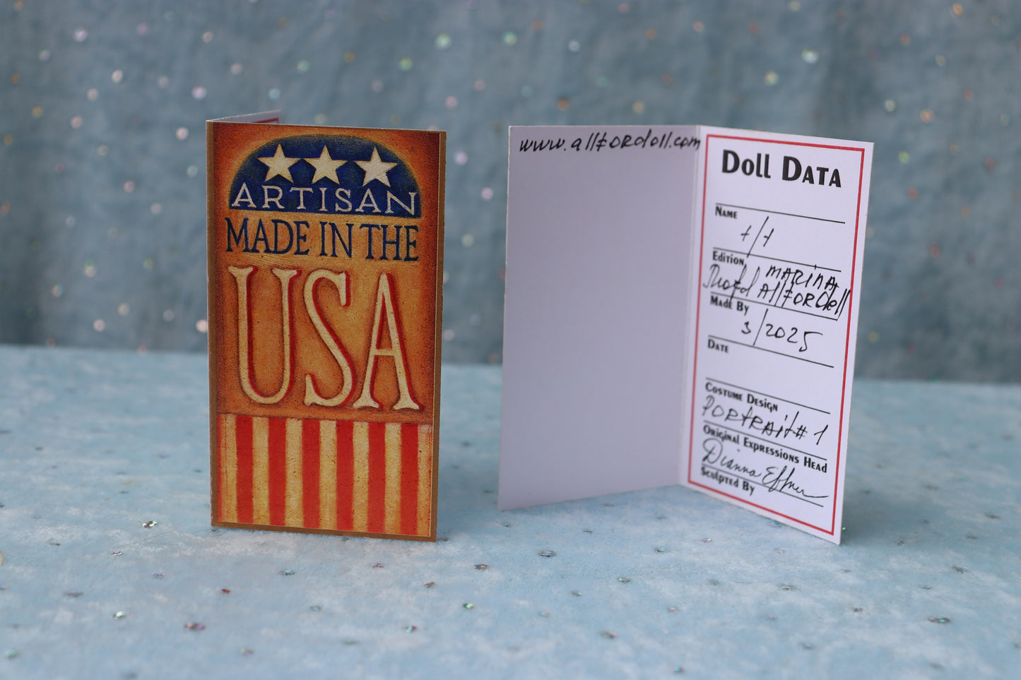 Portrait # 1 - OOAK - 19" - Porcelain Doll - from Dianna Effner mold - MAFD