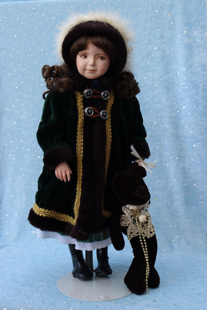 Amber - OOAK - 18" - Porcelain Doll - from Dianna Effner mold - MAFD