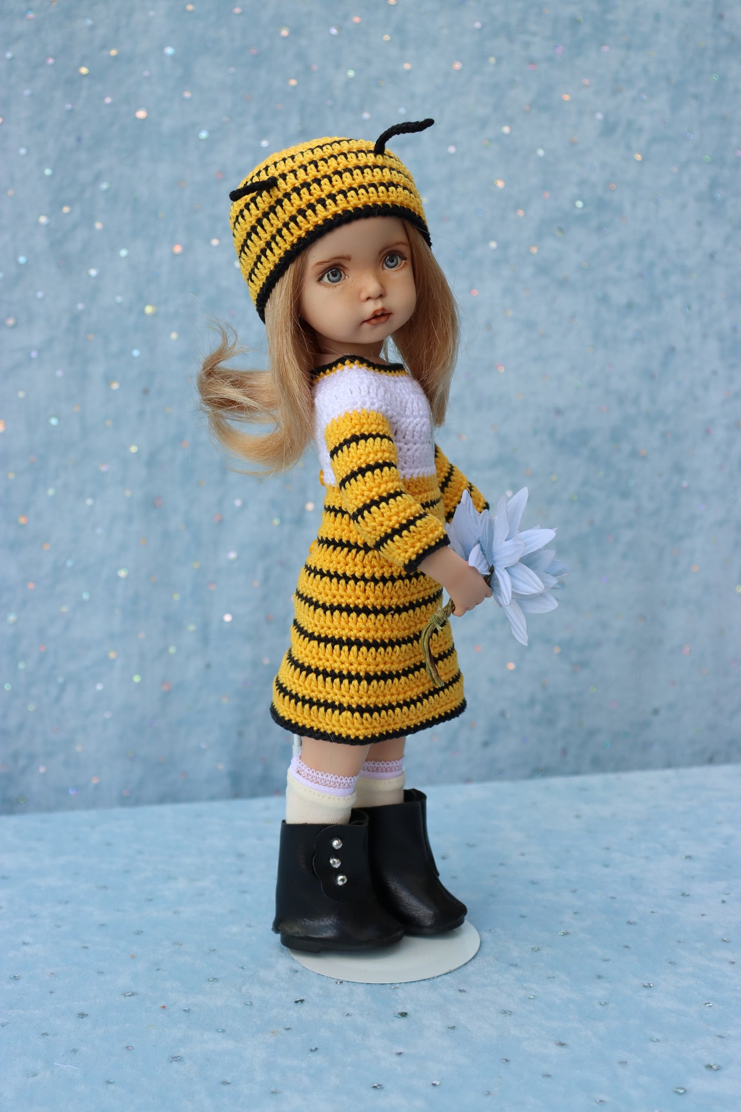 Little Lou - OOAK - 11" Porcelain Doll - from Dianna Effner mold - MAFD