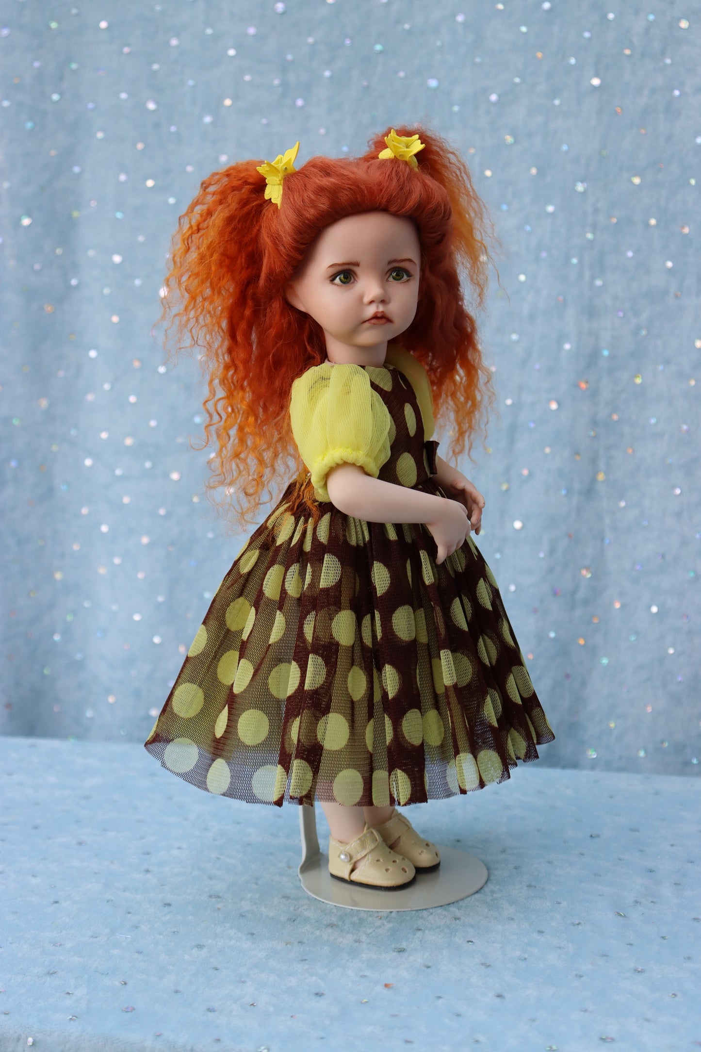 Molly - OOAK - 11" Porcelain Doll - from Dianna Effner mold Expressions - MAFD