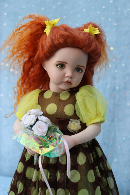 Molly - OOAK - 11" Porcelain Doll - from Dianna Effner mold Expressions - MAFD