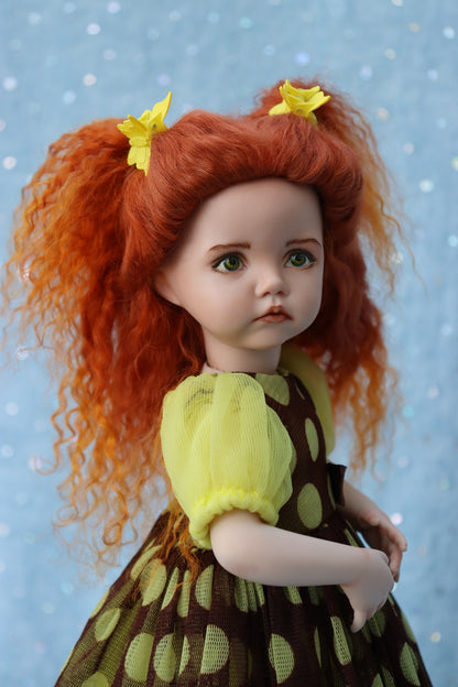 Molly - OOAK - 11" Porcelain Doll - from Dianna Effner mold Expressions - MAFD