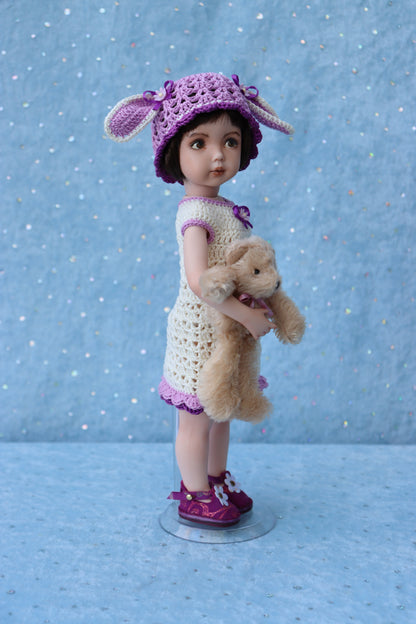 Portrait # 1 - OOAK - 11" Porcelain Doll - from Dianna Effner mold - MAFD