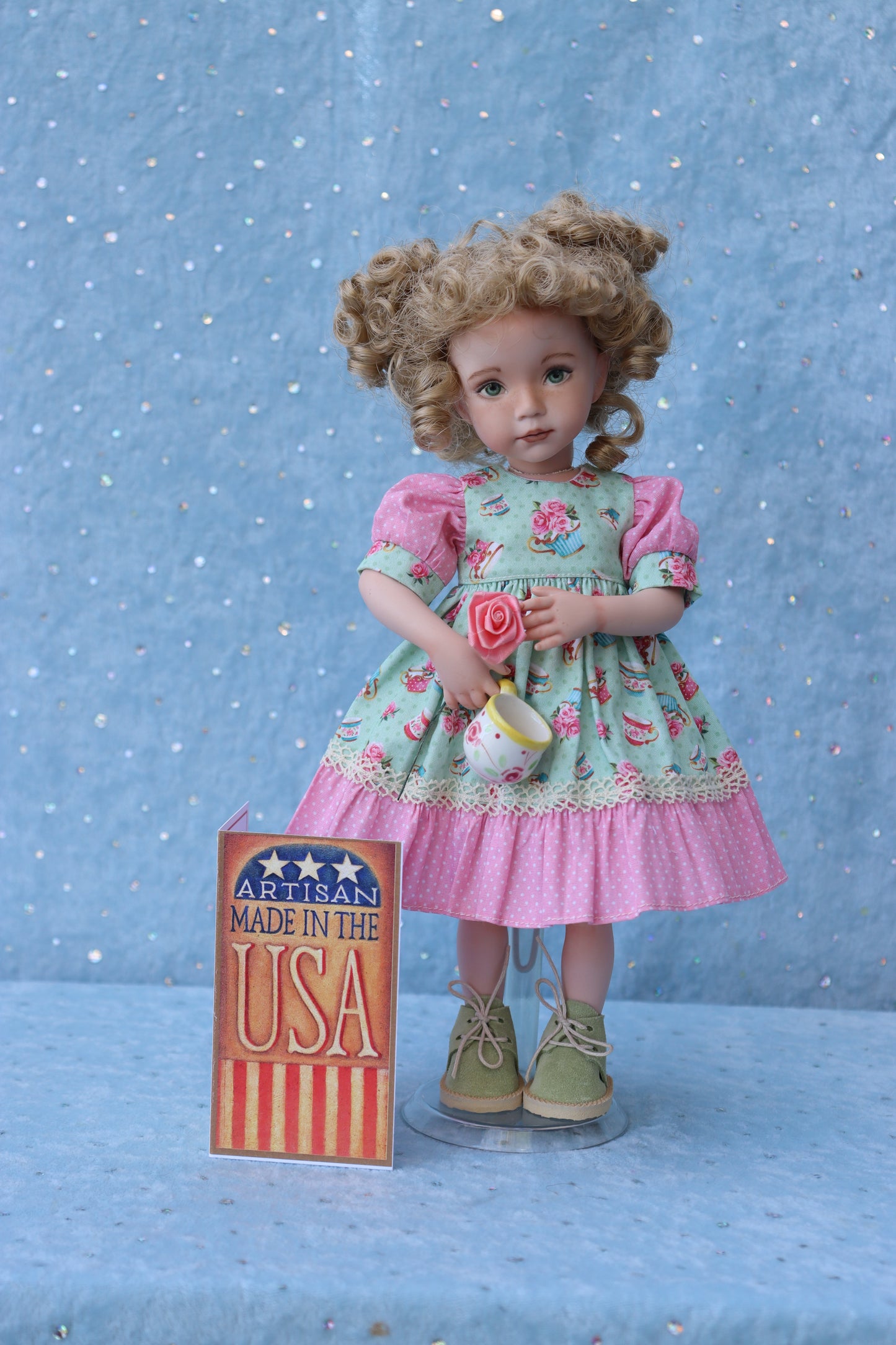 Portrait # 7 - OOAK - 11" Porcelain Doll -from Dianna Effner mold- MAFD