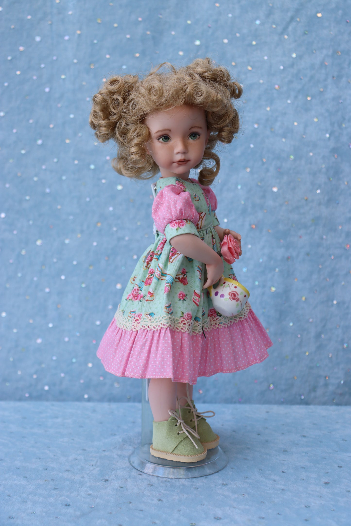 Portrait # 7 - OOAK - 11" Porcelain Doll -from Dianna Effner mold- MAFD