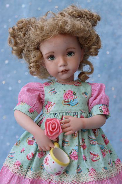 Portrait # 7 - OOAK - 11" Porcelain Doll -from Dianna Effner mold- MAFD