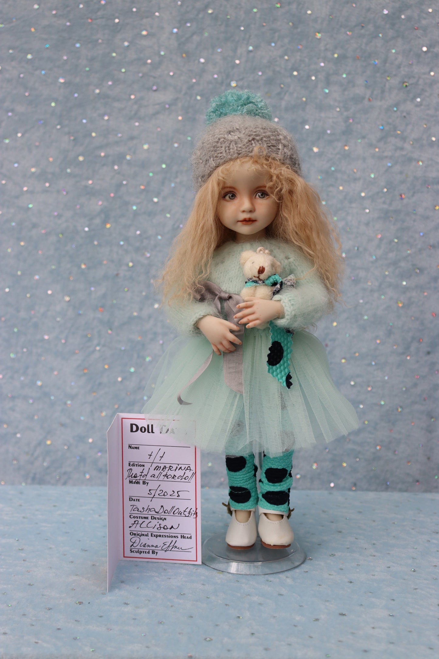 Allison - OOAK - 11" Porcelain Doll - from Dianna Effner mold - MAFD