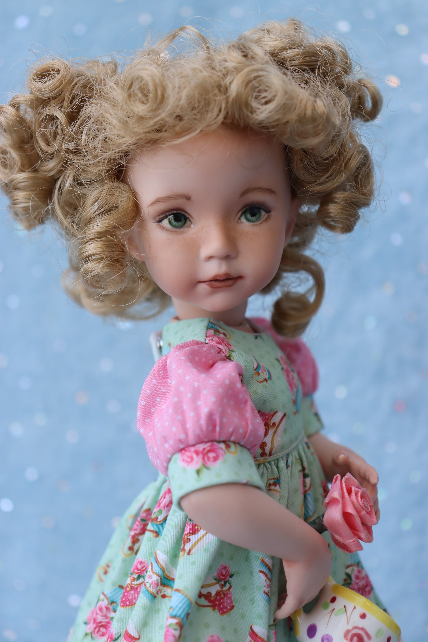 Portrait # 7 - OOAK - 11" Porcelain Doll -from Dianna Effner mold- MAFD