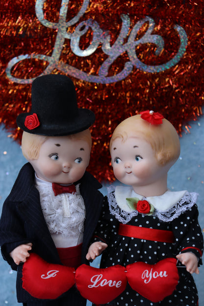 Campbell Kid - Vernon Seeley mold - Boy&Girl - Antique Repro - 9" Porcelain Doll