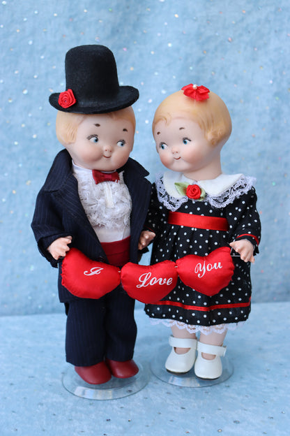 Campbell Kid - Vernon Seeley mold - Boy&Girl - Antique Repro - 9" Porcelain Doll