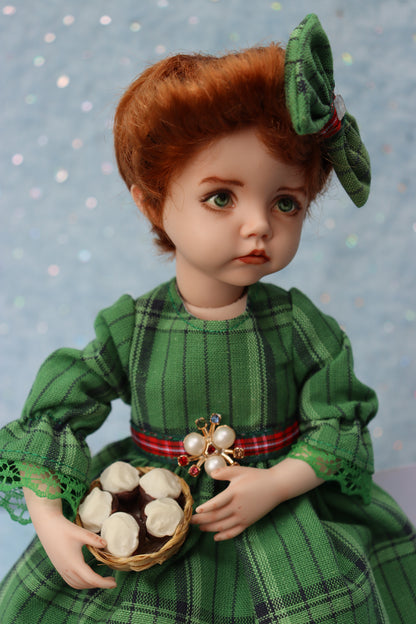 Molly - OOAK - 11" Porcelain Doll - from Dianna Effner mold Expressions - MAFD