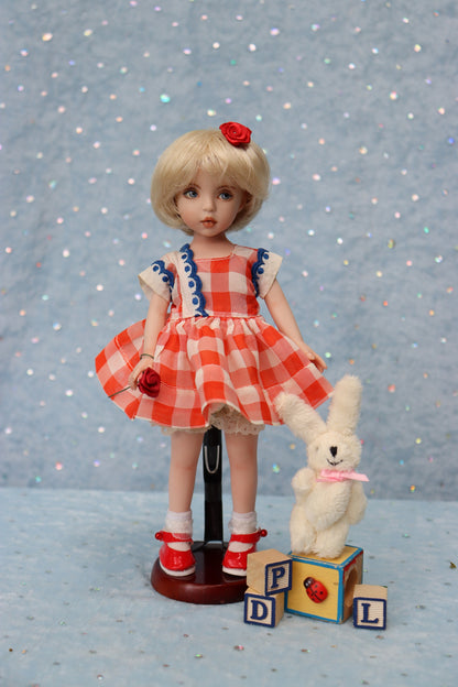 Piper - OOAK - 8" Porcelain Doll - from Dianna Effner mold Expressions - MAFD