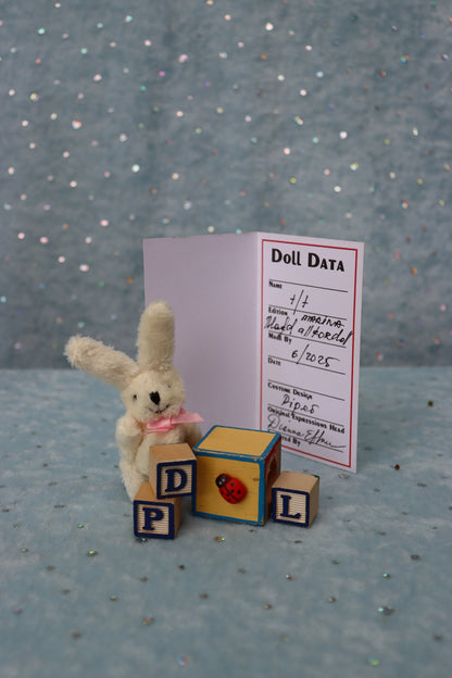 Piper - OOAK - 8" Porcelain Doll - from Dianna Effner mold Expressions - MAFD