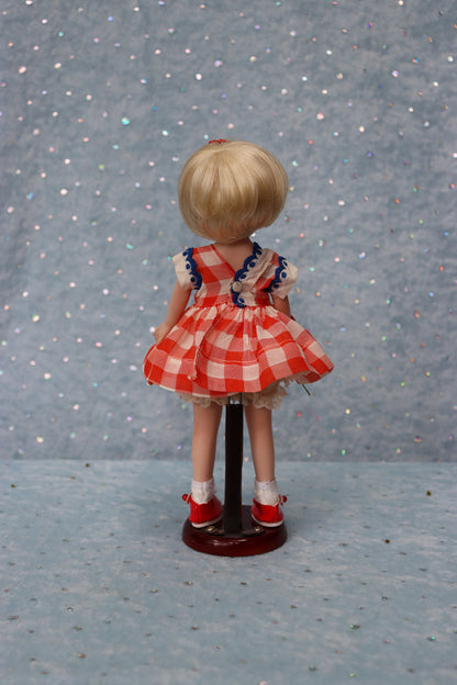 Piper - OOAK - 8" Porcelain Doll - from Dianna Effner mold Expressions - MAFD