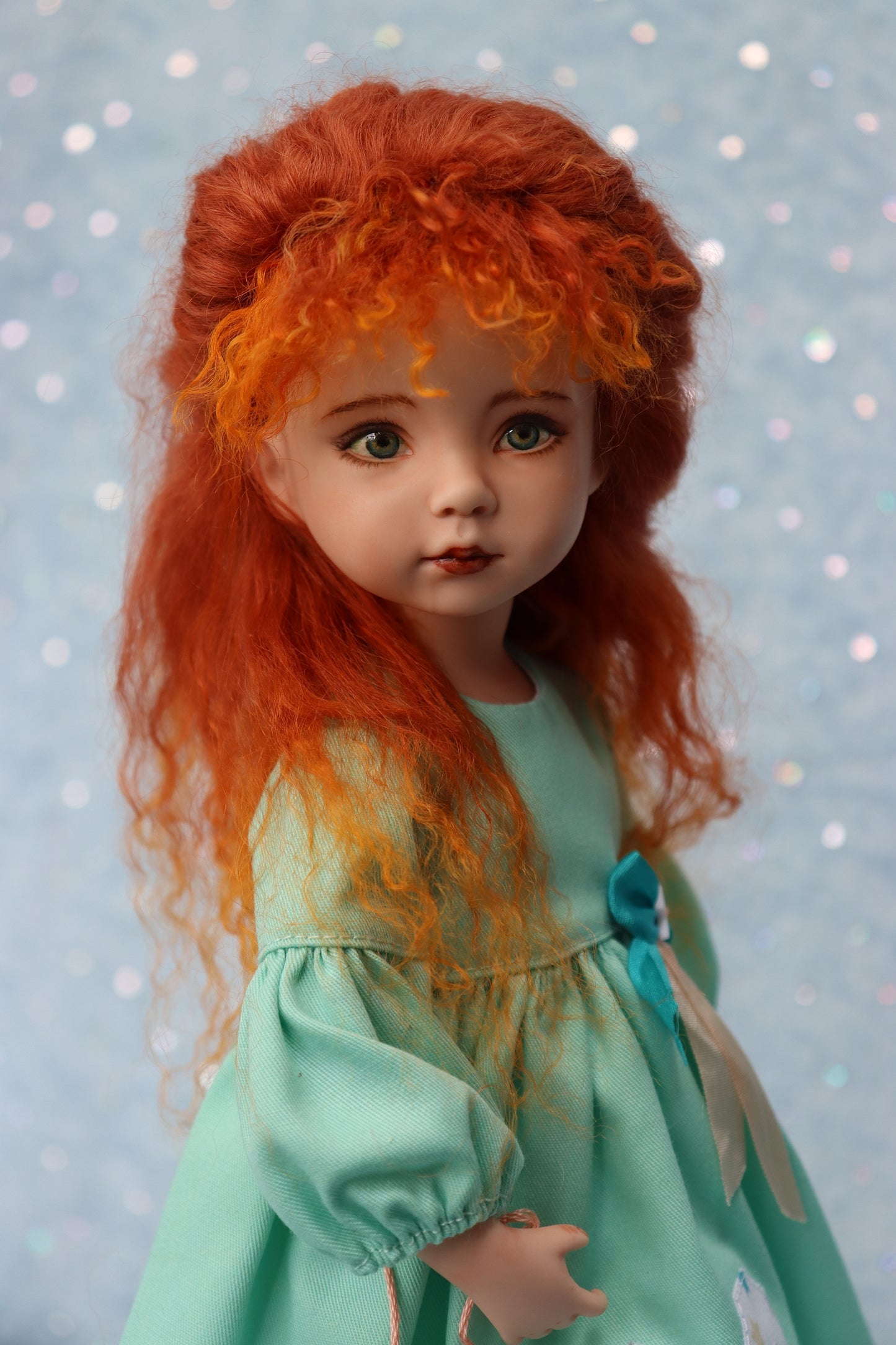 Little Darling #1 - OOAK - 11" Porcelain Doll - from Dianna Effner mold - MAFD