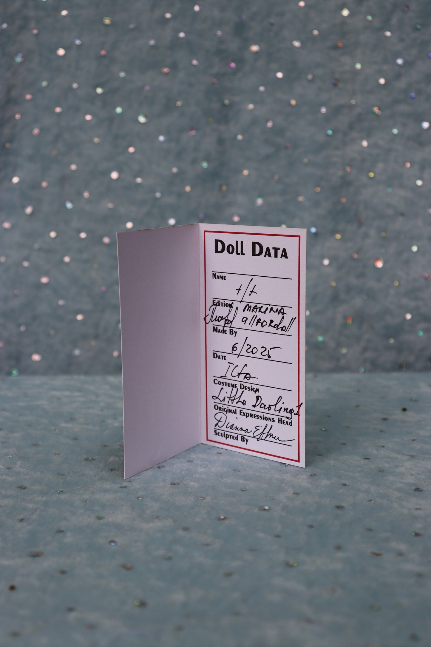 Little Darling #1 - OOAK - 11" Porcelain Doll - from Dianna Effner mold - MAFD