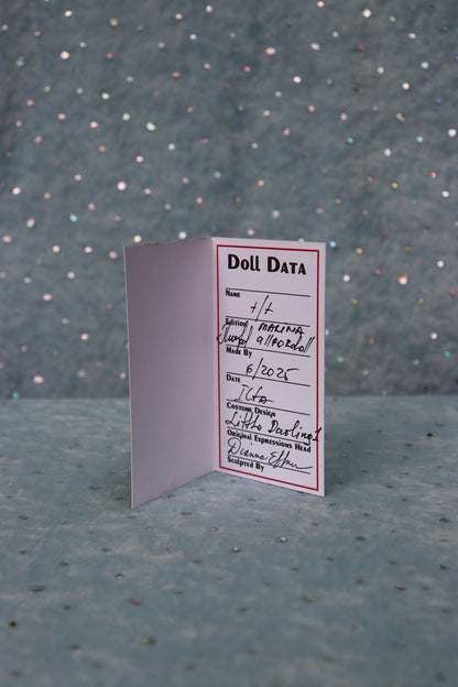 Little Darling #1 - OOAK - 11" Porcelain Doll - from Dianna Effner mold - MAFD