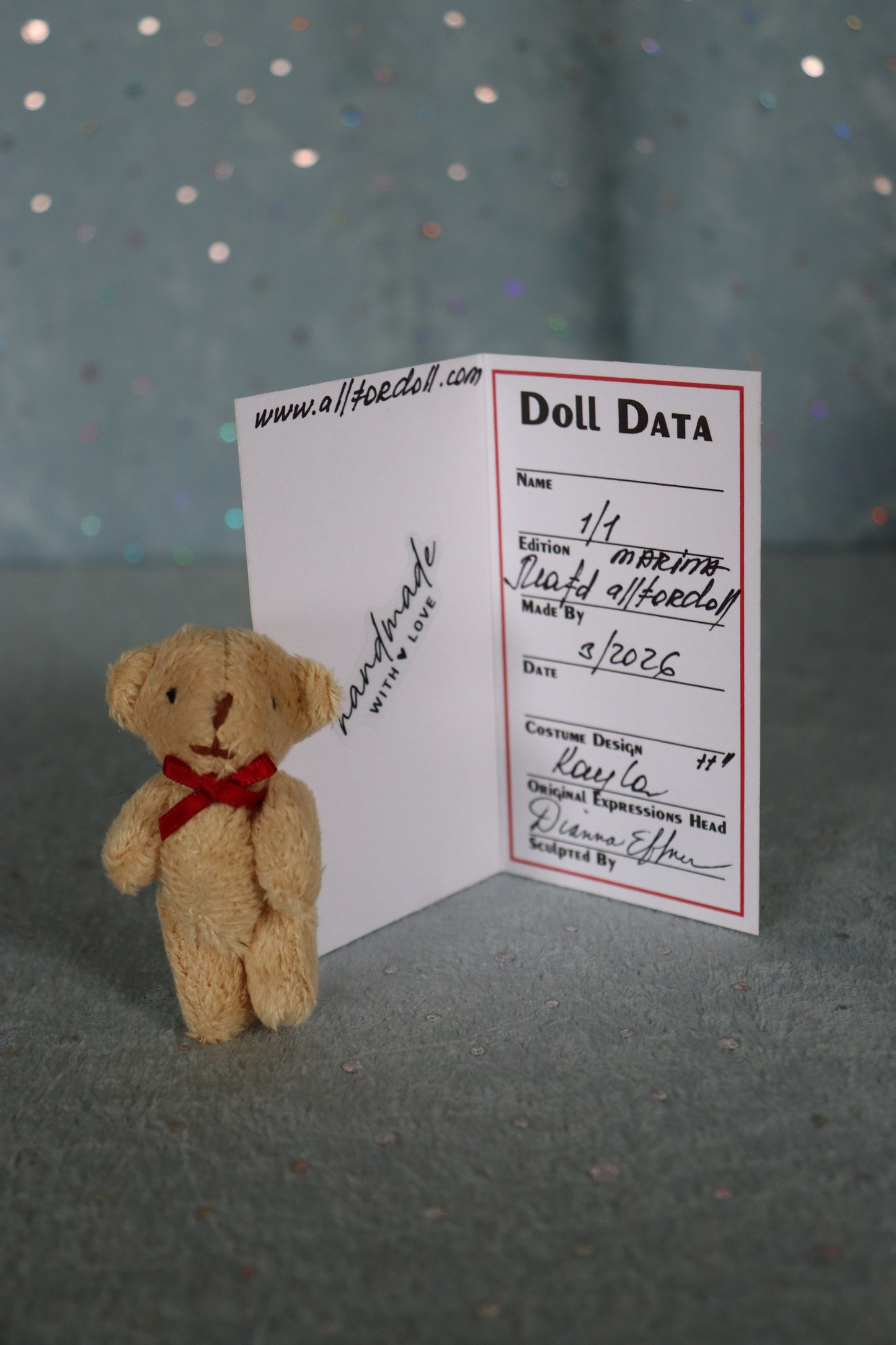 Kayla - OOAK - 11" Porcelain Doll - from Dianna Effner Expressions mold - MAFD